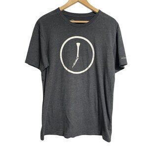 The Golfers Journal Broken Tee Society Shirt Men's Large Gray fits like medium.